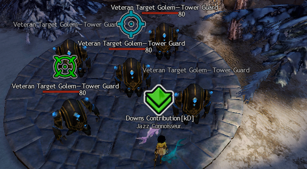 A preview of the modified commander tags featuring outlines and custom colors.